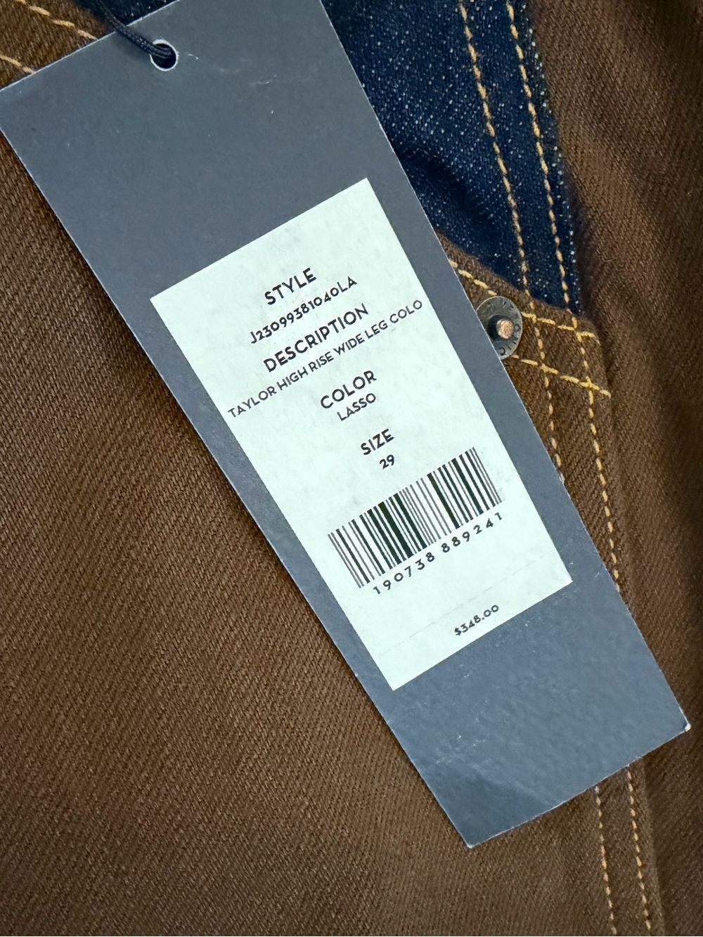 Veronica Beard Taylor color block jeans size 8 NWT - Picture 6 of 9